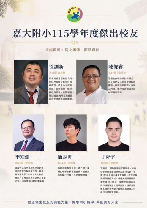 115學年度傑出校友
