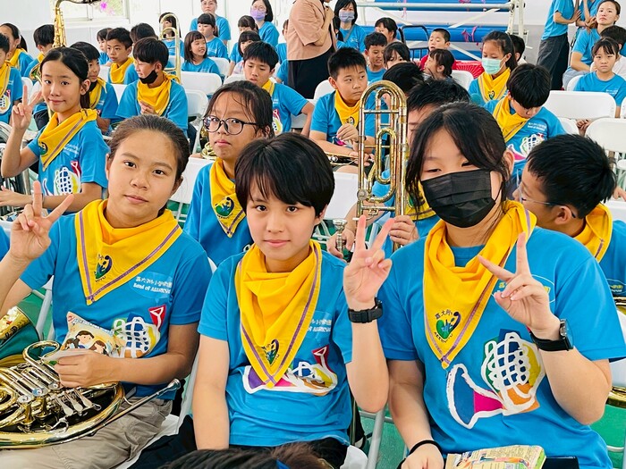 附小管樂團與上安國小藝才班的交流活動