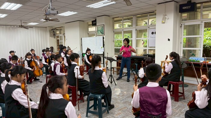 賽前校長的鼓勵