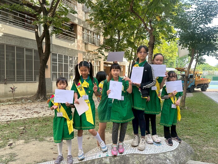 童軍團第二次團集會~在學習專注的活動中祝嘉大附小生日快樂!圖片