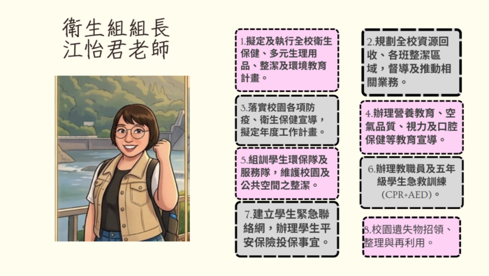 衛生組長江怡君